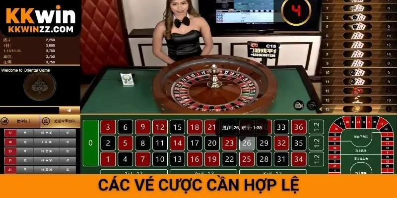 Các vé cược cần hợp lệ